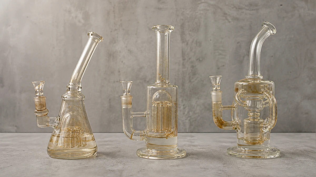 Three complete rigs showing different residue locations