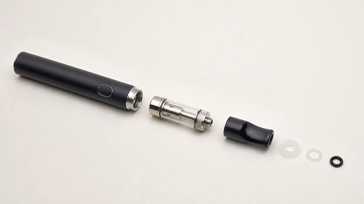 Reusable pen hardware separates into serviceable and wearing parts