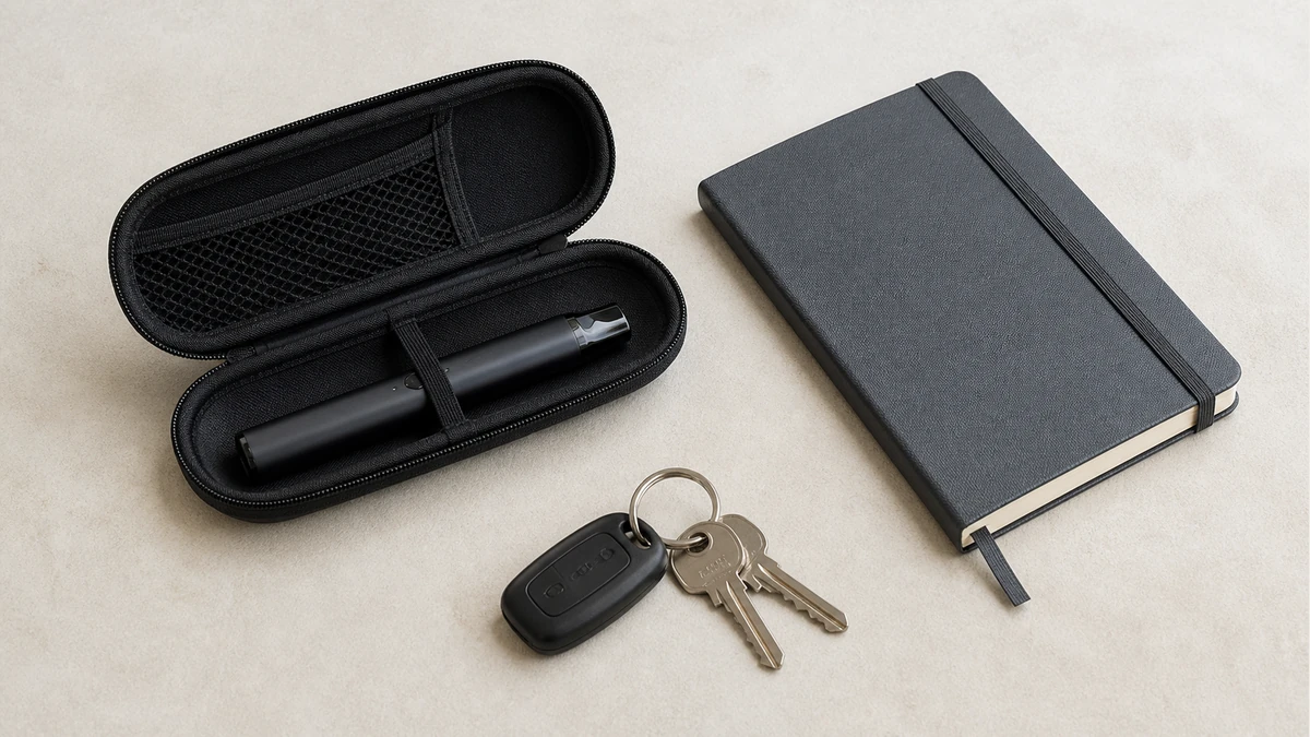 A case protects a small pen from keys and pocket debris