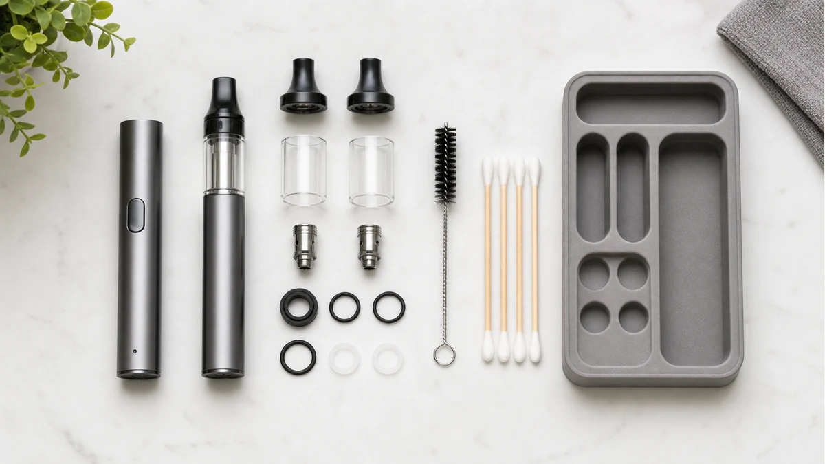 Modular vape maintenance for 2 in 1 vape pen