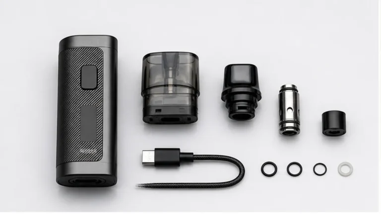 Replaceable vape parts arranged without exposing a battery cell