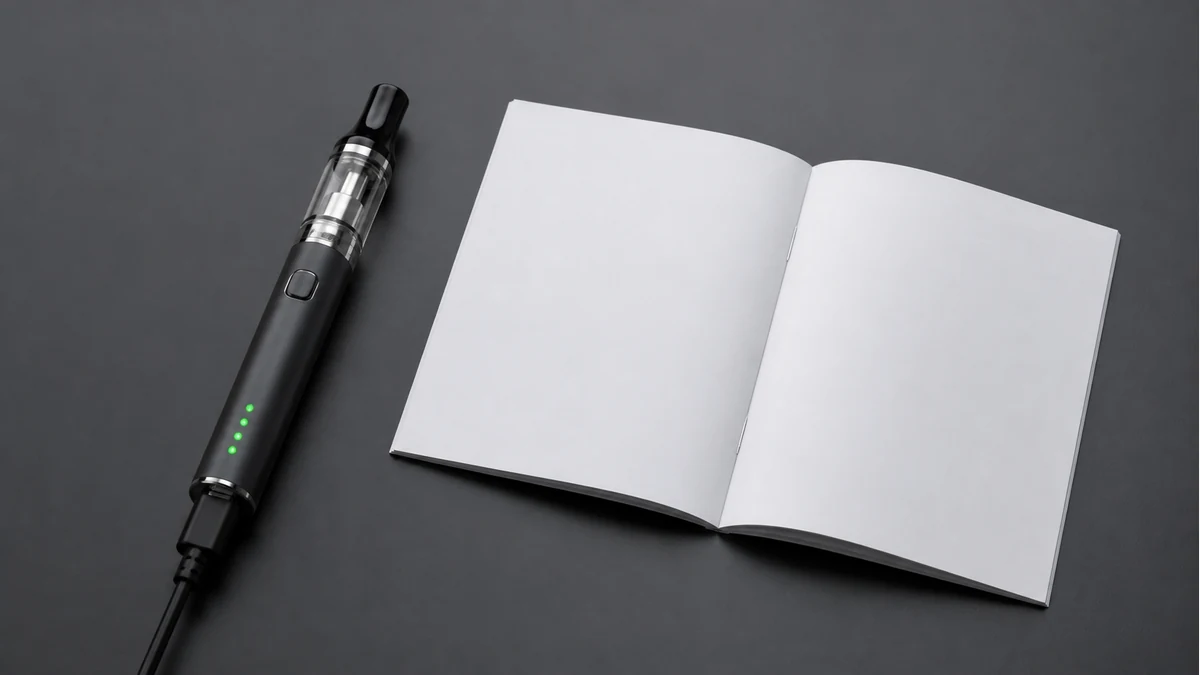 Vape pen indicator checked beside the manufacturer manual