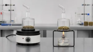 Controlled electric heating compared with open combustion