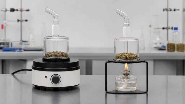 Controlled electric heating compared with open combustion