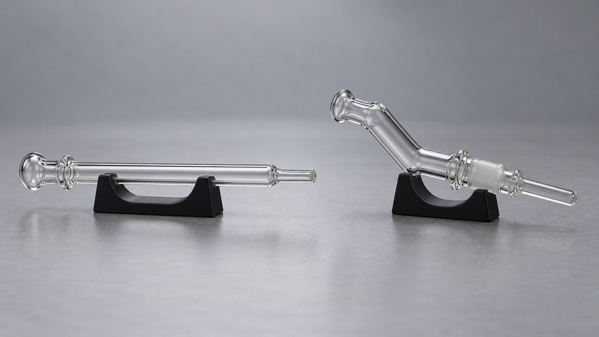 straight vs angled glass straw