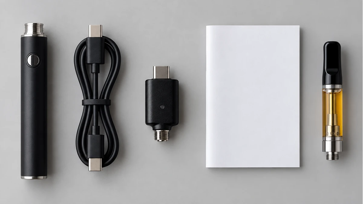 510 battery, charging cable, adapter and oil cartridge