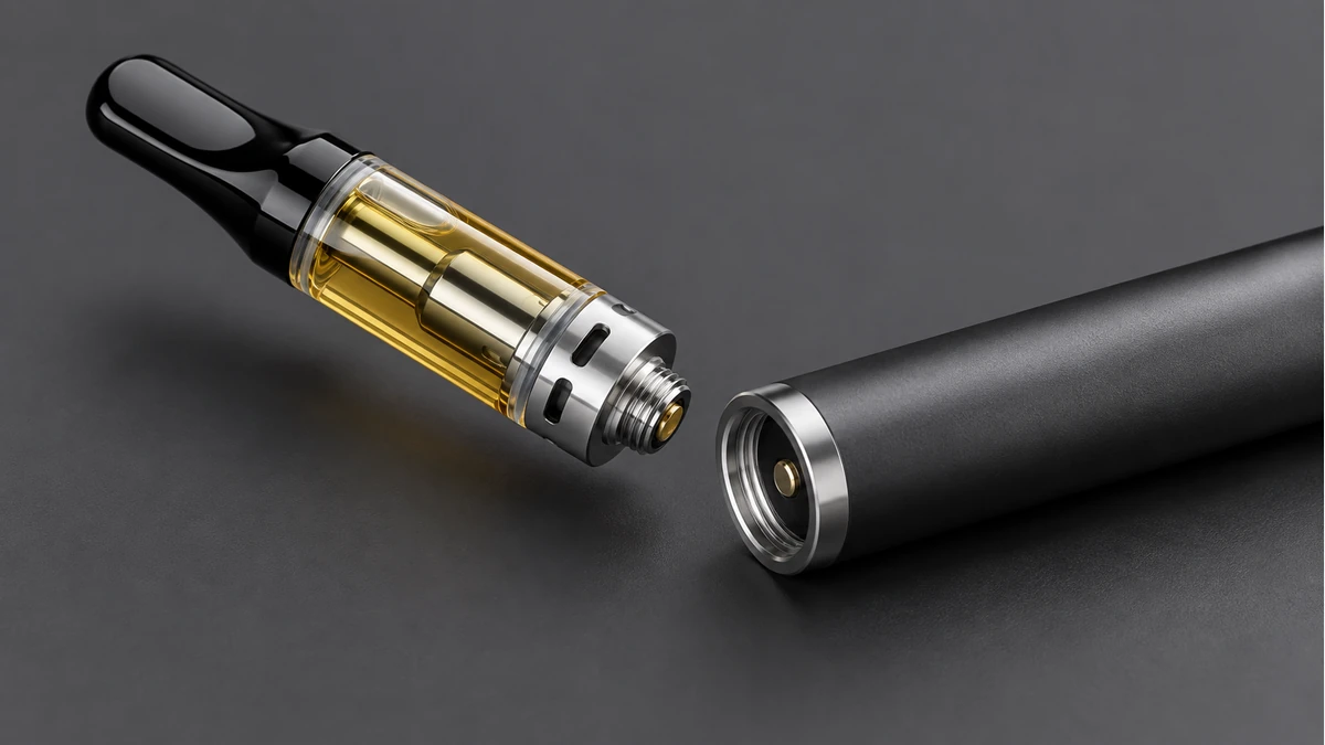 510 cartridge base aligned near a battery collar 510 cartridge base aligned near a battery collar