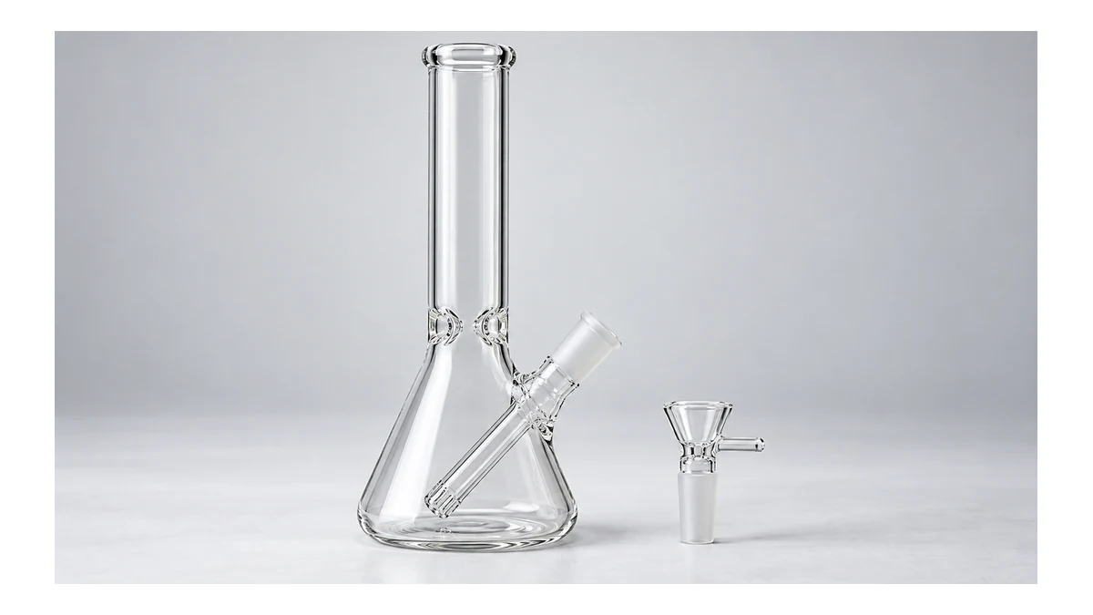Bong with removable glass bowl