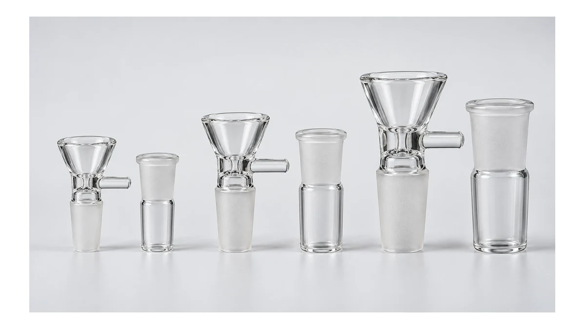 Common glass bowl and joint sizes