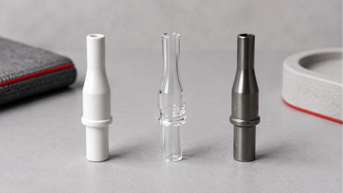 Ceramic, glass and metal nectar collector tip forms
