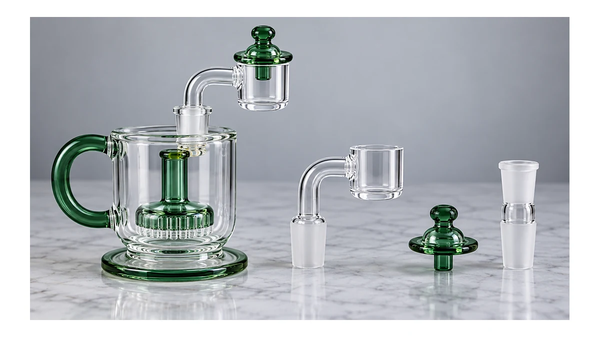 Cup dab rig joint, chamber and airflow geometry
