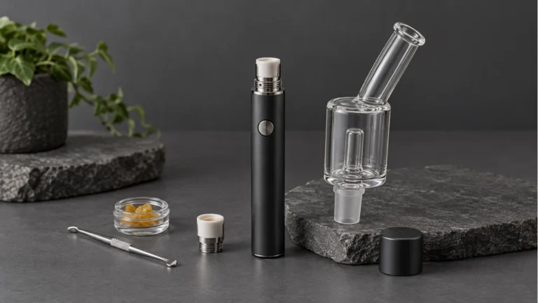 Wax pen with a removable glass bubbler attachment