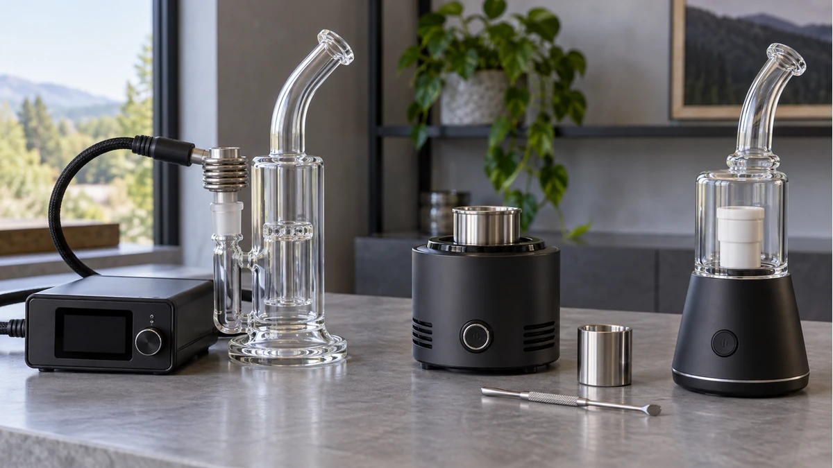 Coil-driven and integrated electronic dab rig heater systems Coil-driven and integrated electronic dab rig heater systems