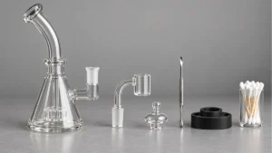 Dab rig body, banger, cap, tool and cleaning pieces
