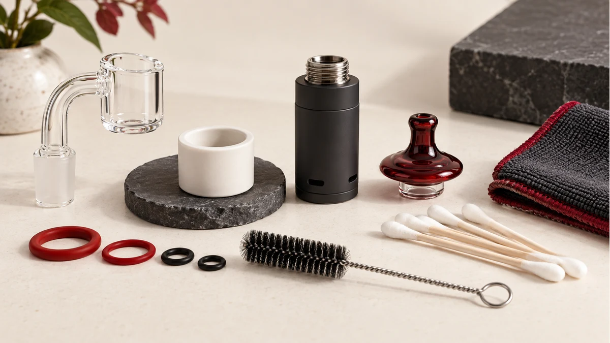 Wax pen and dab hardware maintenance parts