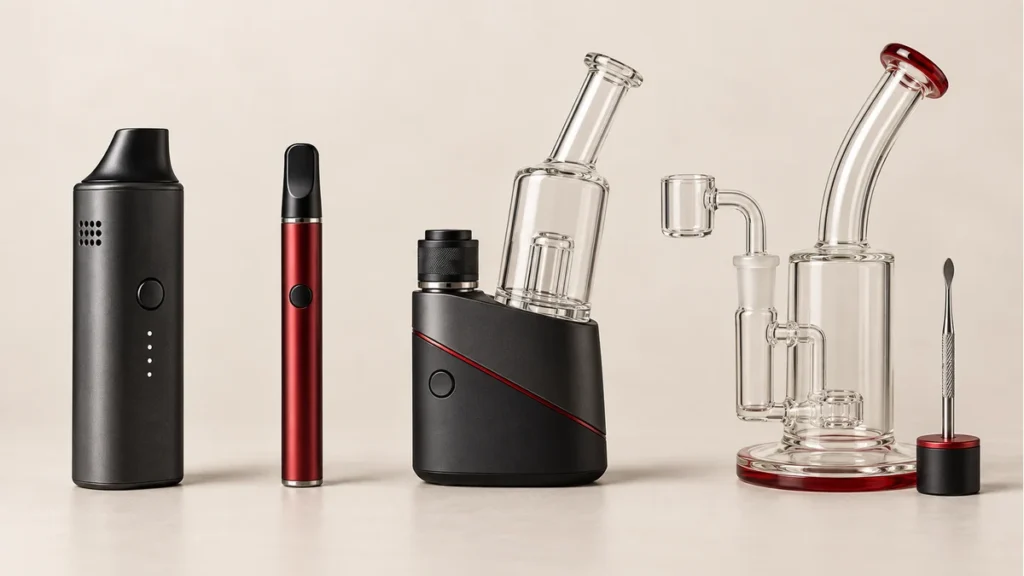 Dry herb vaporizer, wax pen, e-rig, and dab rig
