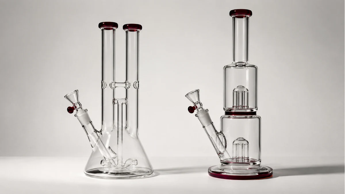 Parallel and serial double-barrel glass paths