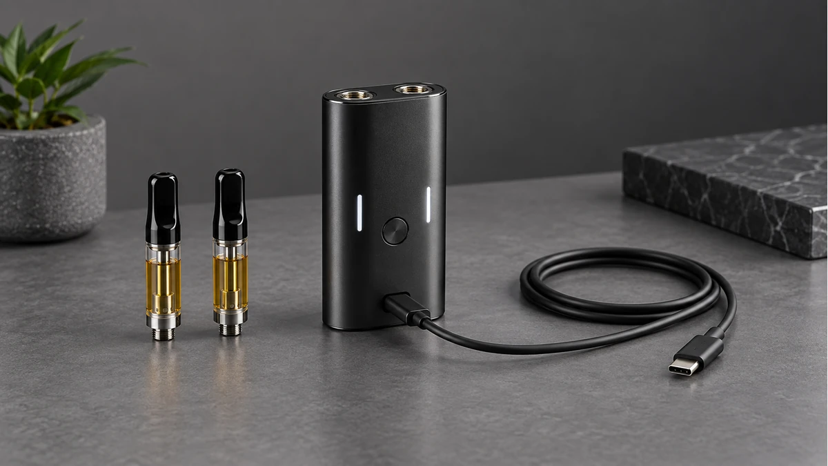 Dual 510 battery charging with cartridges removed