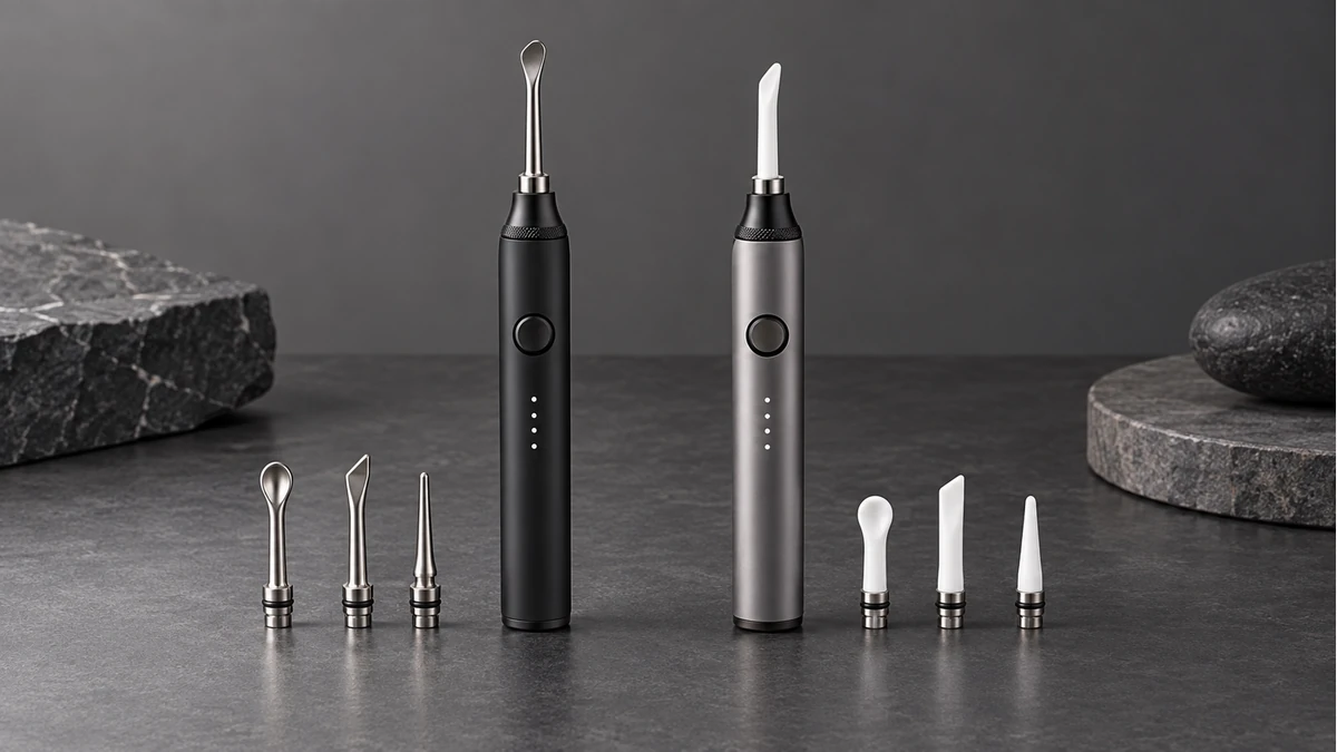 Two electric dab tools with multiple heated tips
