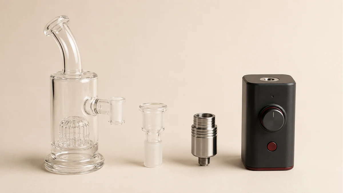 Separated glass 510 e-nail components