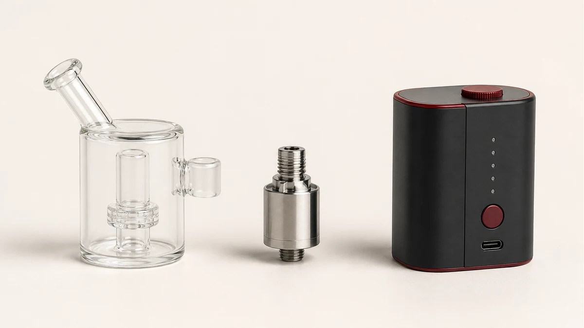Glass attachment, 510 atomizer and controller
