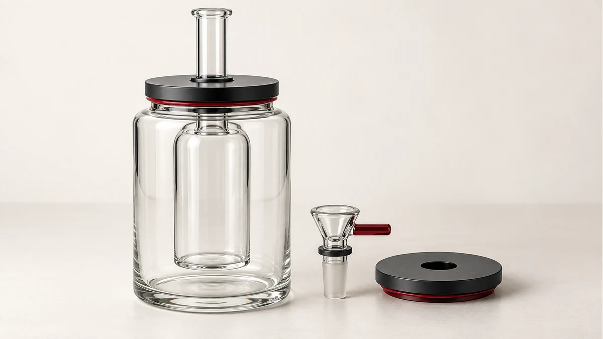 Complete gravity bong bowl assembly