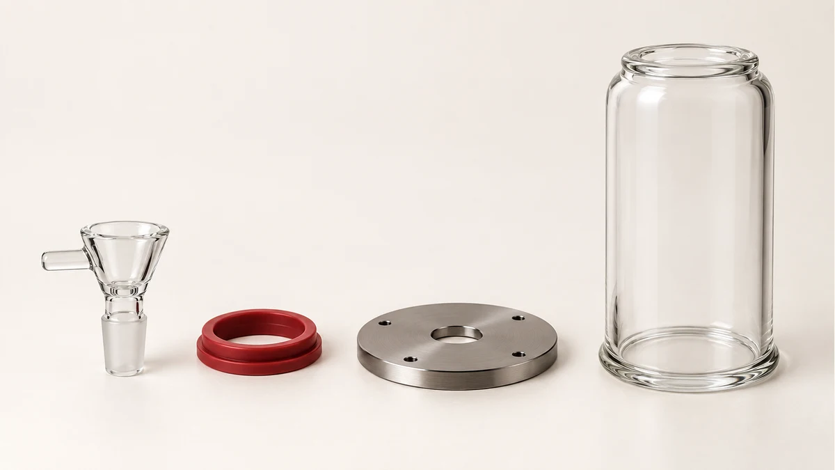 Gravity bong bowl, seal, plate, and vessel
