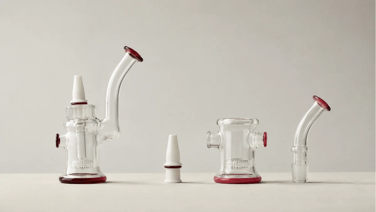 Separated nectar collector bubbler components