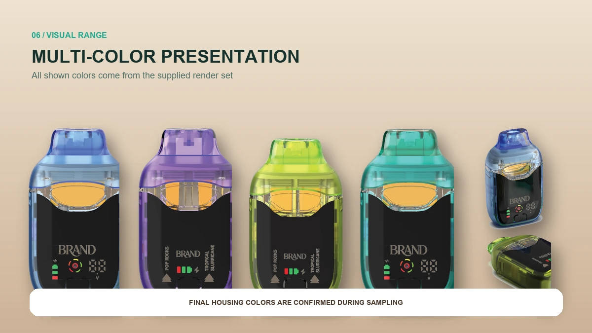 AOVAPE Pivot Disposable CBD Oil Pen review the available color direction