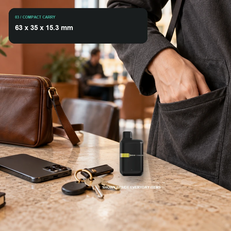 AOVAPE Nook Compact Oil Vape Pen compact adult everyday carry scale