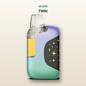 AOVAPE Twin Dual-Chamber CBD Oil Pen single product on a clean warm background