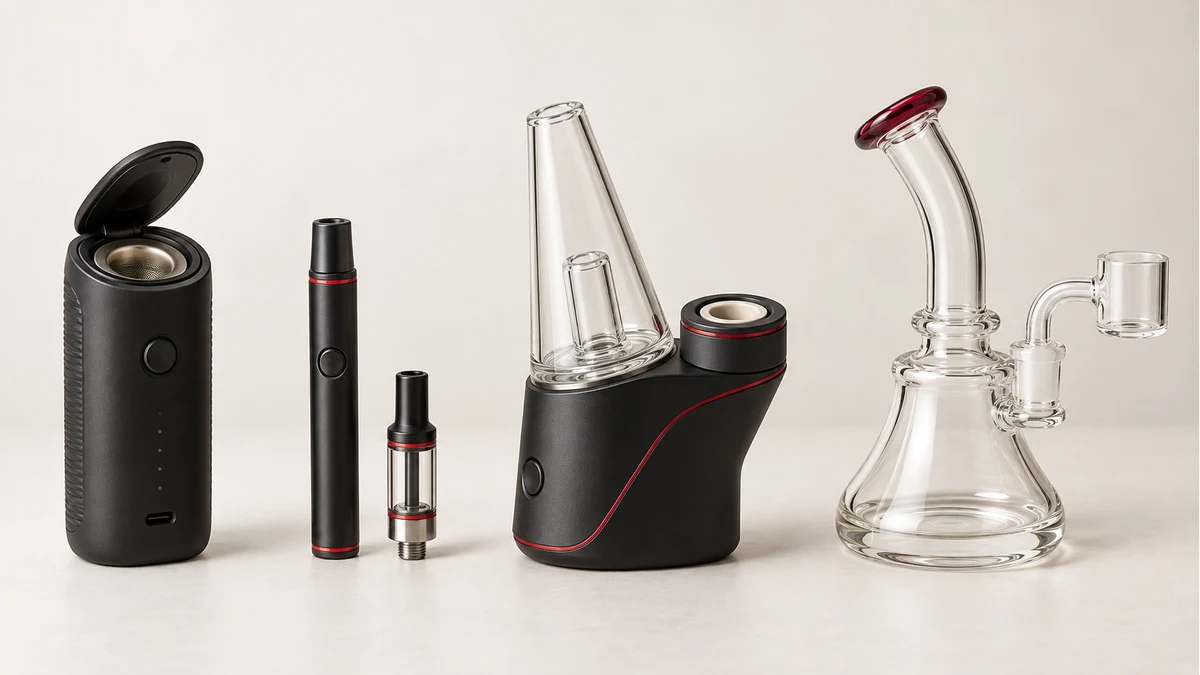 Vaporizer and dab hardware material paths