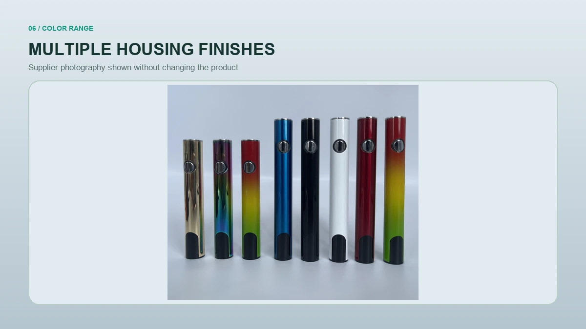 VoltStick supplier-provided housing color options