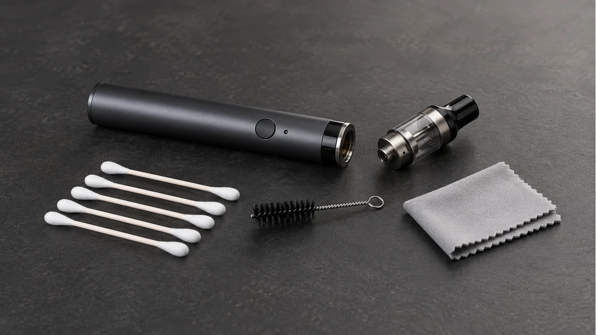 Powered-off wax pen with dry cleaning tools Powered-off wax pen with dry cleaning tools