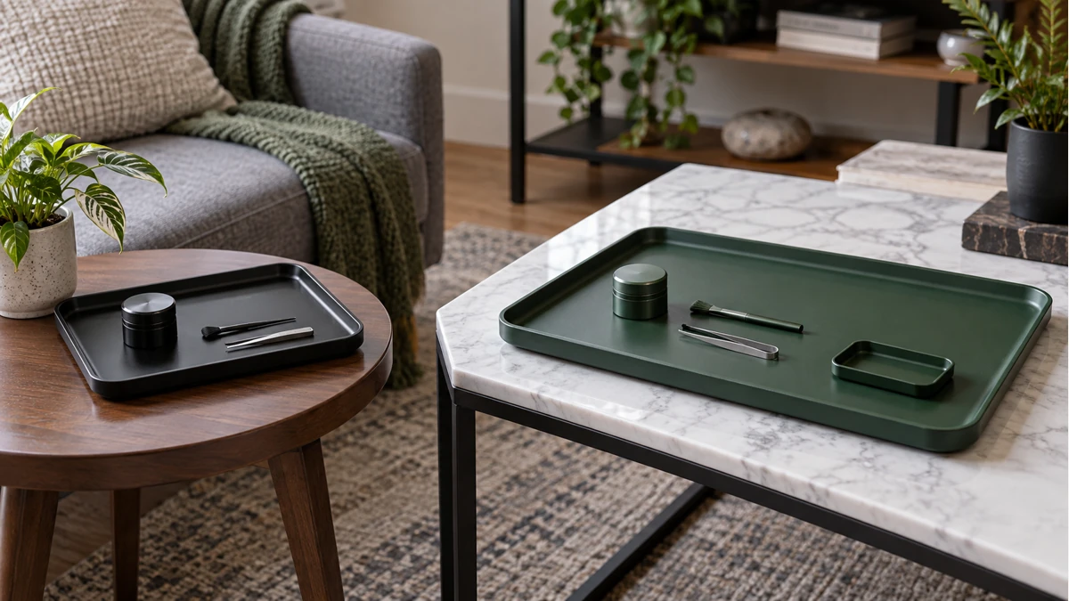 Weed Rolling Trays: Edge Height, Surface Finish, Size, and Cleanup — hardware view 3