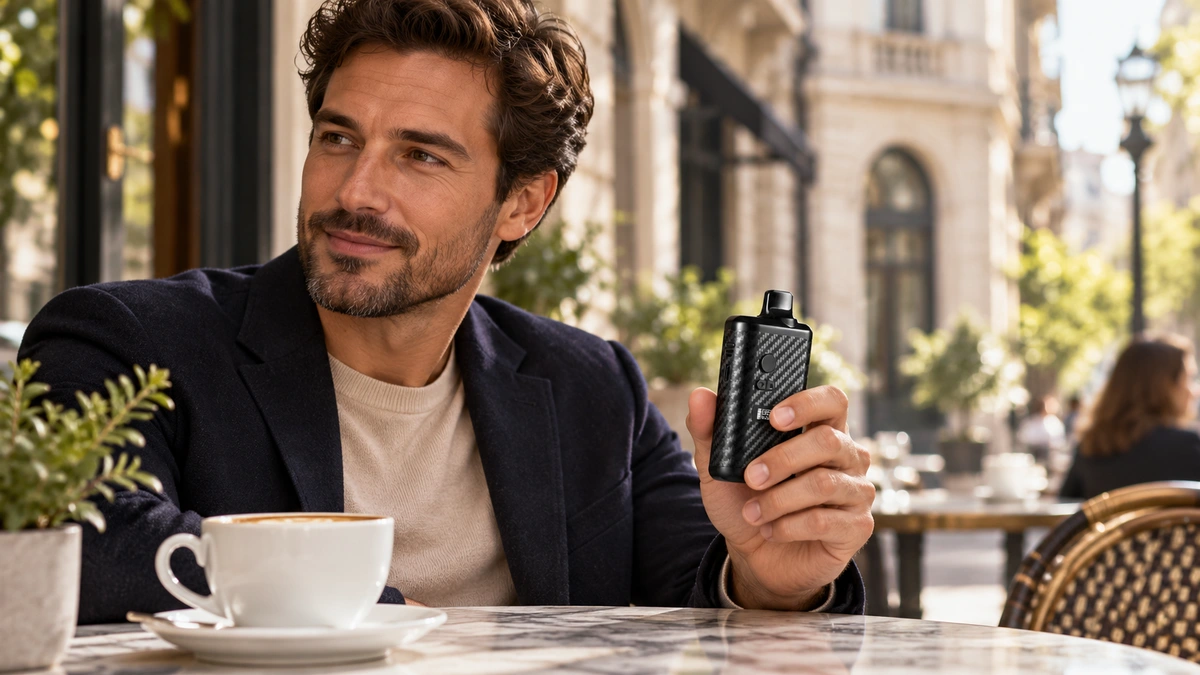 AOVAPE Canicula Dry Herb Vaporizer - Carbon-Fibre Finish and Controls