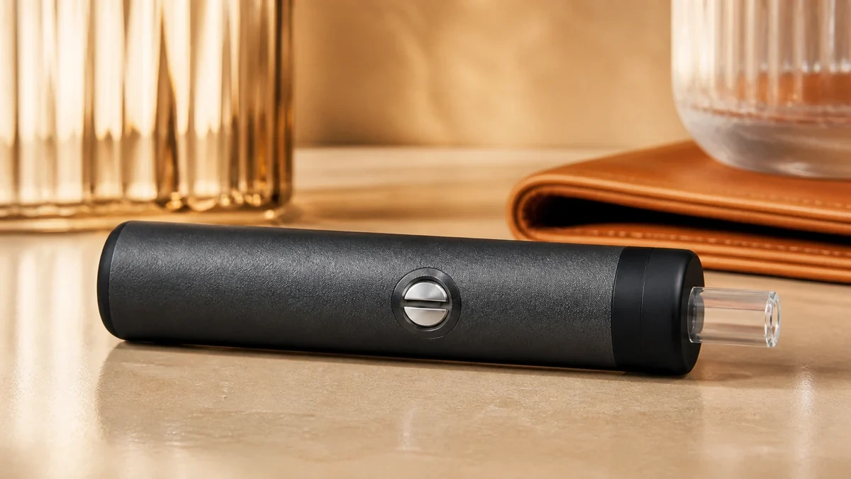 AOVAPE Pluto Glass-Tip Vaporizer - Glass Mouthpiece and Steel Chamber