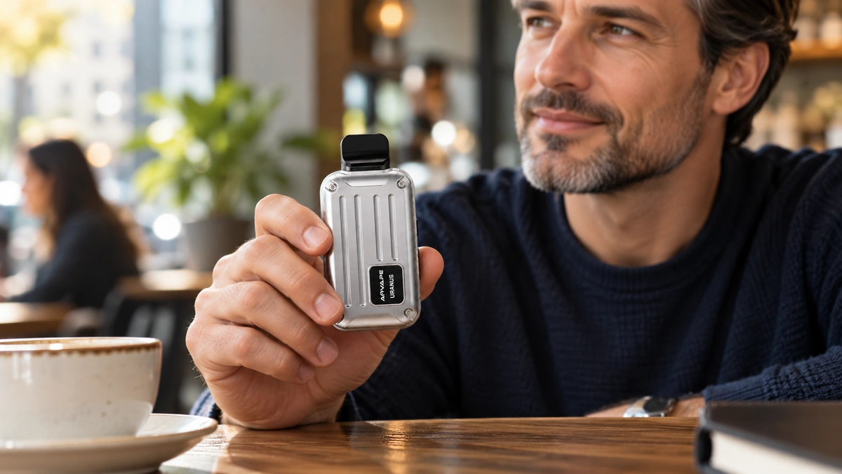 AOVAPE Uranus Dry Herb Vaporizer - Suitcase-Inspired Digital Format