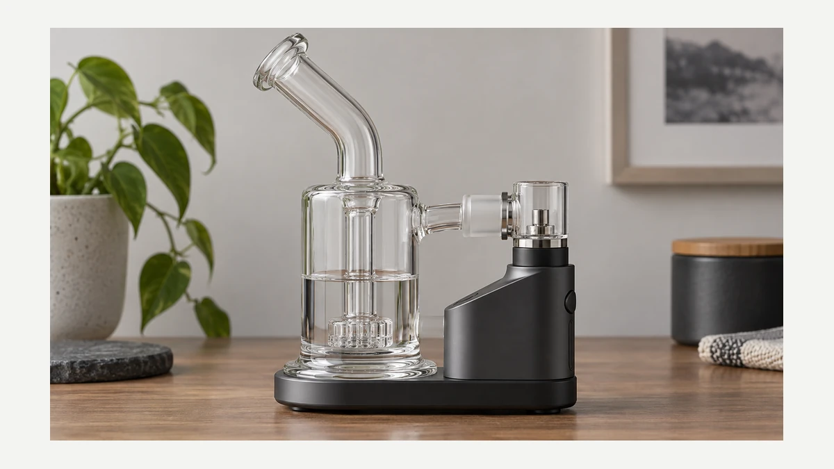 Tabletop concentrate vaporizer bubbler assembly Tabletop concentrate vaporizer bubbler assembly