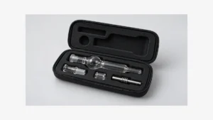 Open padded case with separate empty collector components