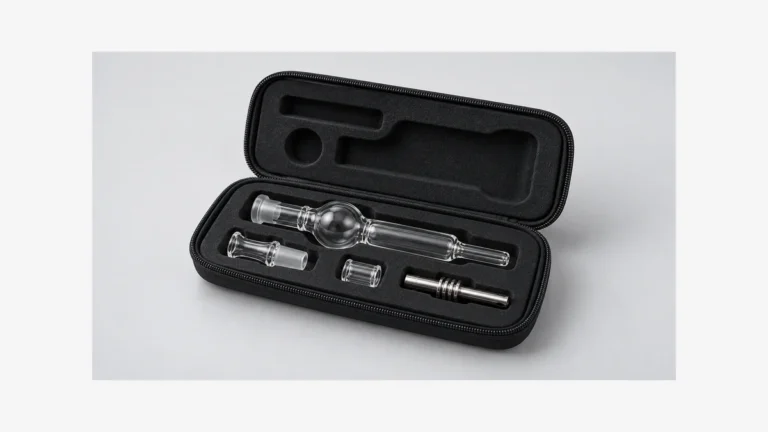 Open padded case with separate empty collector components