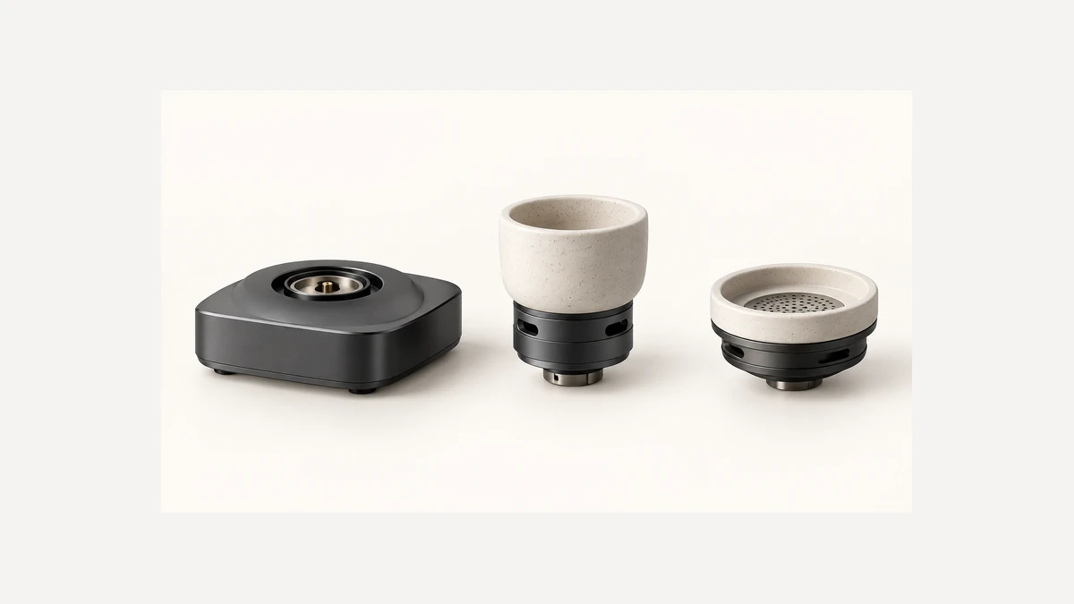 Three generic electronic-rig and chamber forms shown as distinct components