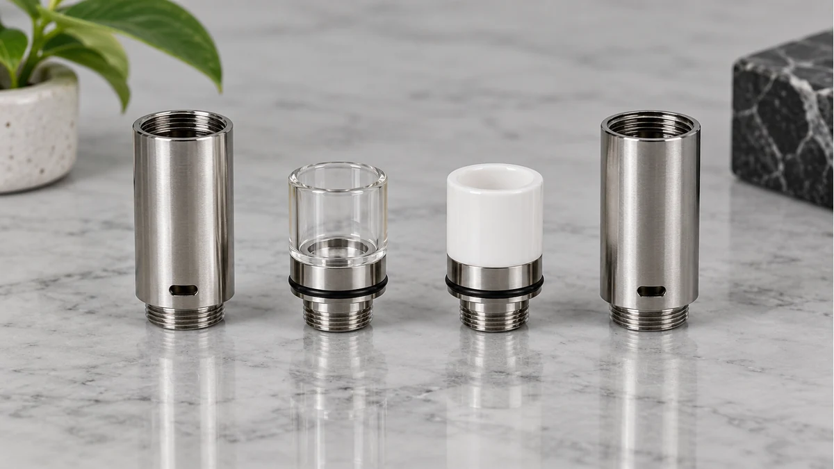 Quartz and ceramic atomizer cup components