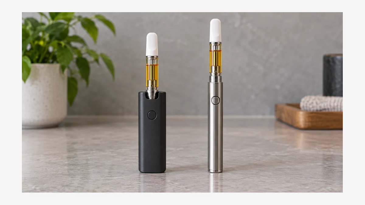 Side-by-side and pen-style 510 batteries compared