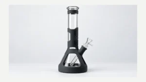 Complete hybrid silicone and glass bong