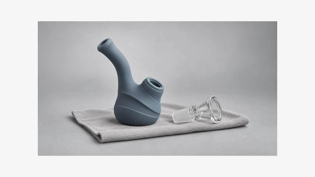 Soft bubbler body and separate rigid component on a cloth