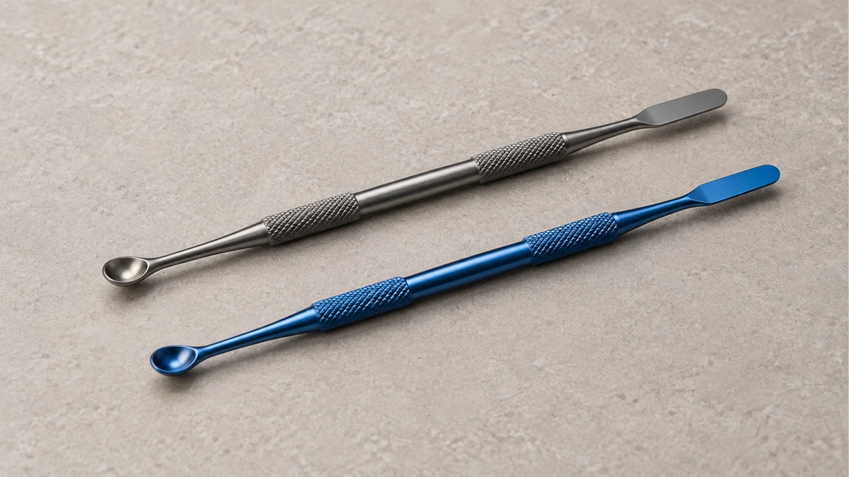 Plain and blue-finished complete metal dab tools Plain and blue-finished complete metal dab tools