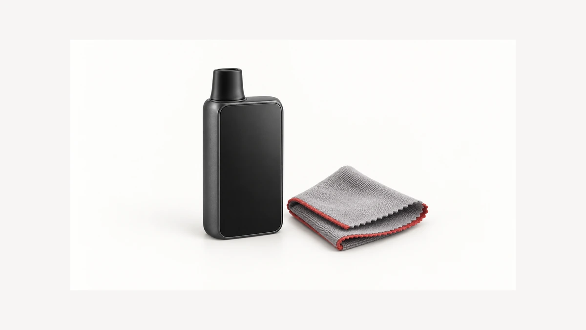 Touch control vaporizer beside a separate dry cloth