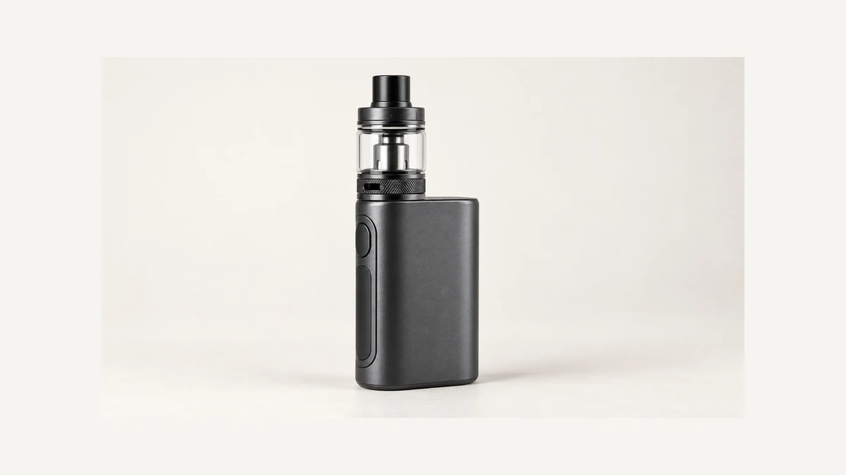 Complete generic vape device with a refillable tank and exterior airflow ring Complete generic vape device with a refillable tank and exterior airflow ring